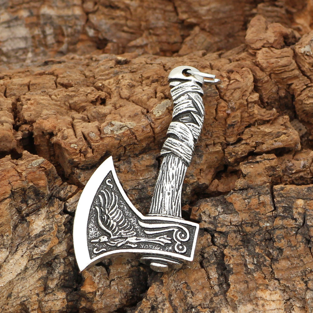 Nordic Amulett Rabe Metall Keltischer Raben-Anhänger Halskette