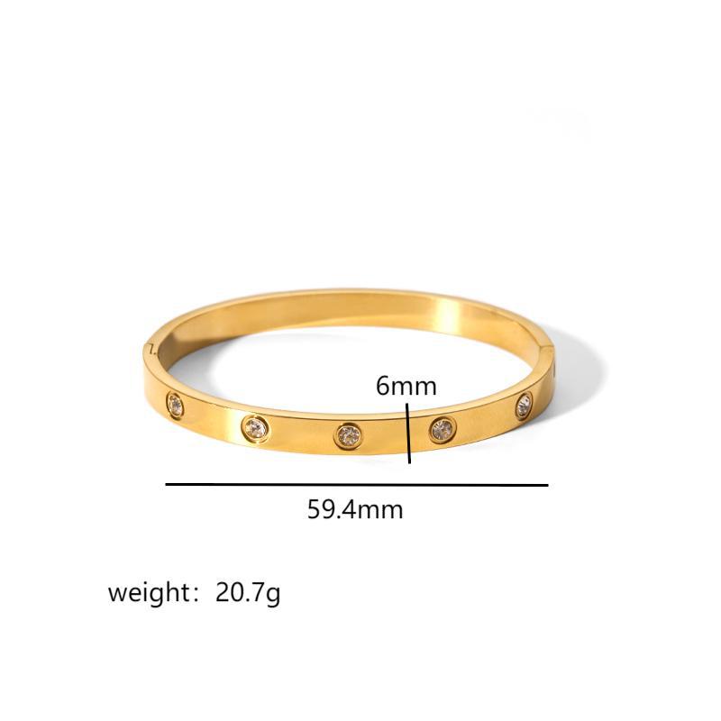Pulsera de Acero Titanio Estilo Ins con Hebilla de Estrella de Seis Puntas