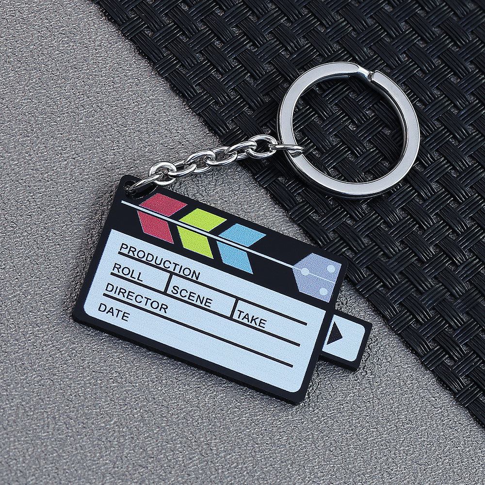 Custom Keychain Creative Memory Time Film Pendant DIY Gift Key Ring