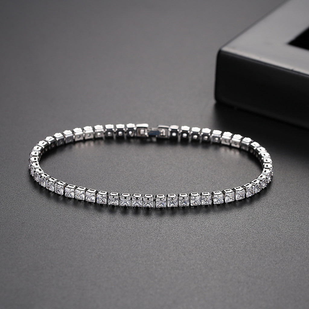Nueva Pulsera de Tenis Sencilla de Moda para Mujer