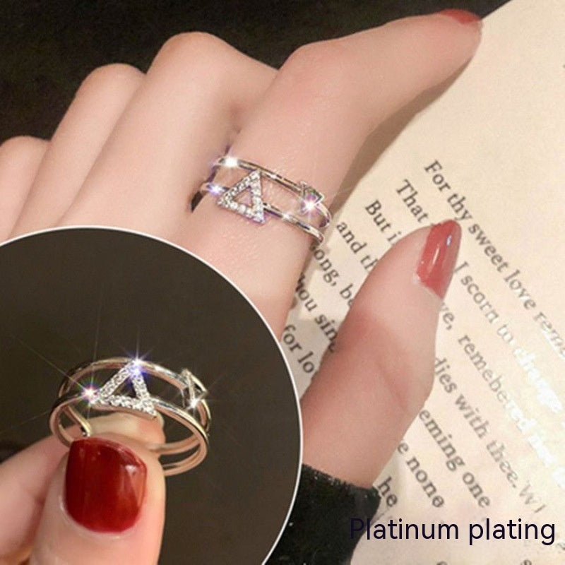 Anillo giratorio con temperamento de copo de nieve rotatorio