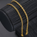 Edelstahl-Twist-Kettenarmband 2er-Set Mode