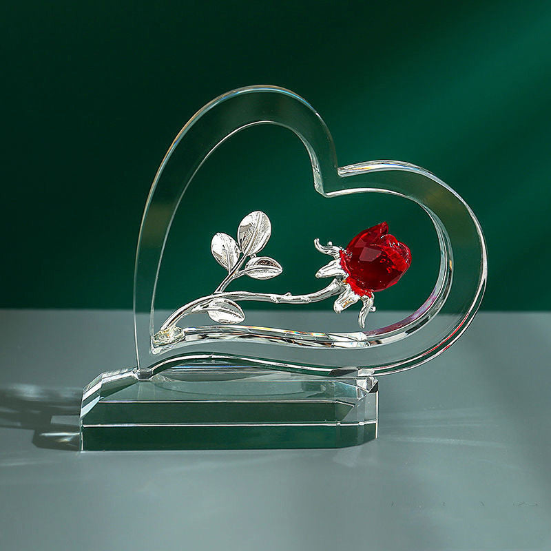 Heimdekoration zum Valentinstag, Rosenherz-Ornamente