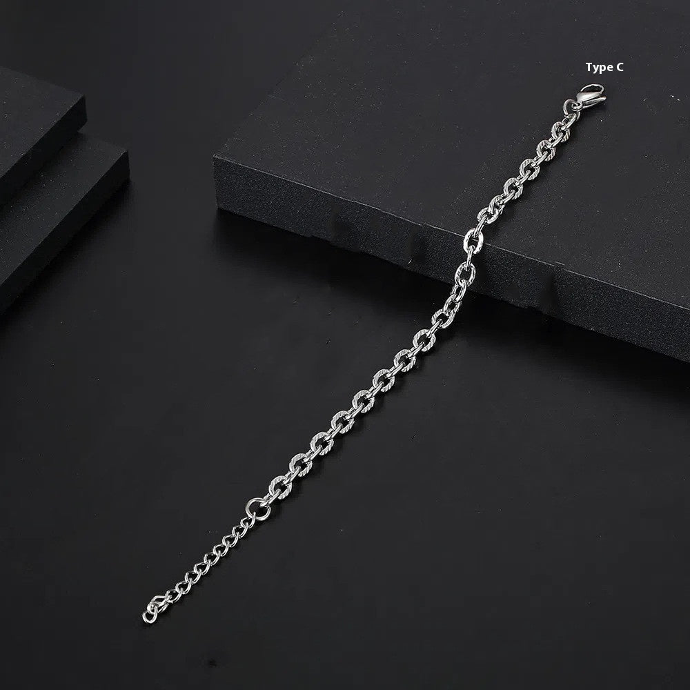 Stainless Steel Chain Special-shaped Chain Hip Hop Men's Bracelet