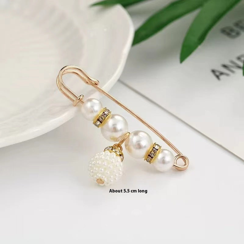 Fixed Waist Women's Pants Brooch Accessory