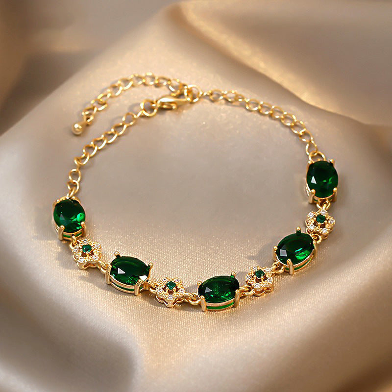 Light Luxury Personality Trendy Zircon Refined Grace High-grade Bracelet