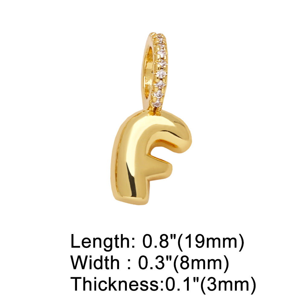 26 Letters Pendant Bracelet Women Gold Plated