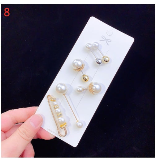 Broche, imperdible, peto, abertura en la cintura, broche de perlas, ropa fija