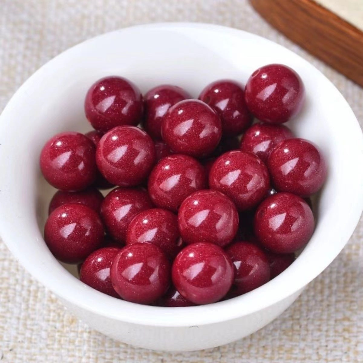 Raw Ore Cinnabar Loose Beads Diy Handmade Bracelet String Beads