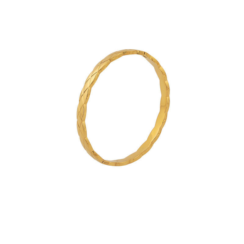 Pulsera francesa de oro y plata con diseño de diamantes calados
