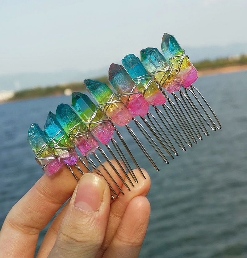 Peineta de Novia Artesanal con Cristales