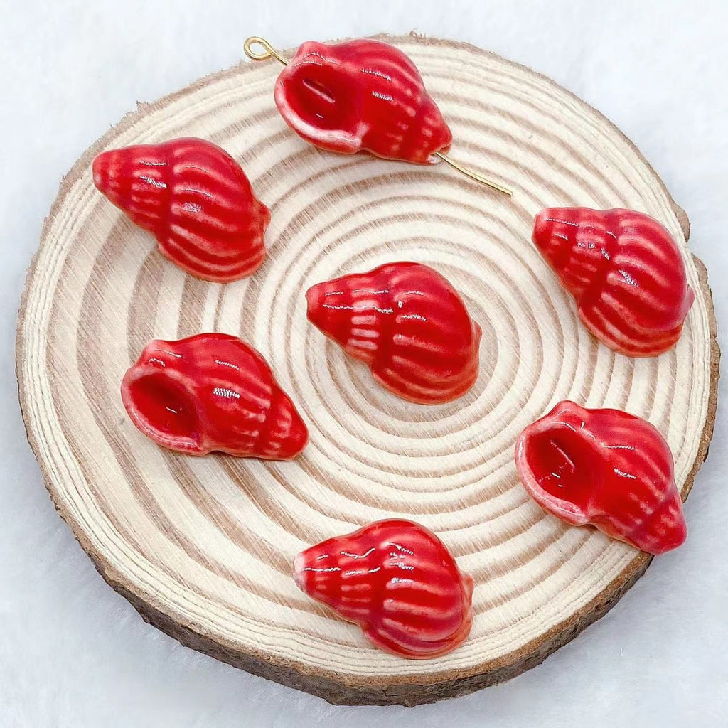 Conch Ceramic Beads Loose Beads Snails Silk Beads Handmade Diy Ornament