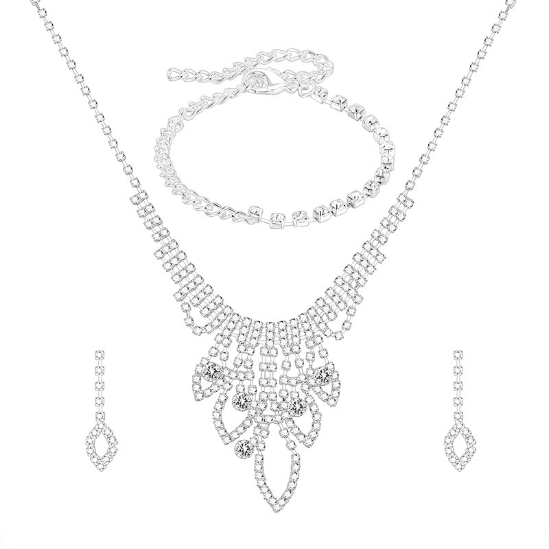 Modisches Brautschmuck-Set Einfache Halskette