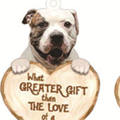 Llavero acrílico con diseño de perro enamorado