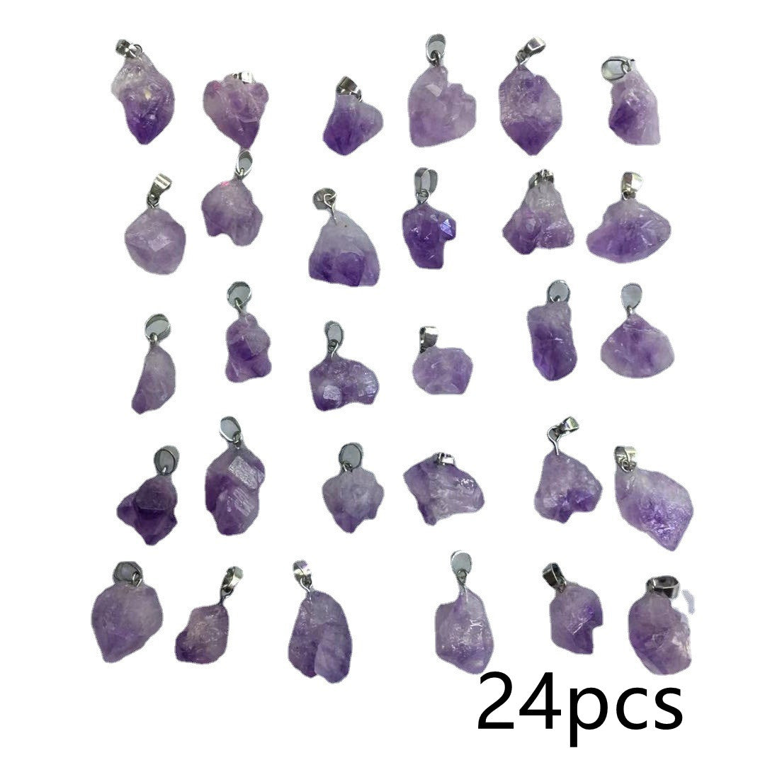 Natürlicher Lavendel-Amethyst-Felsen, unregelmäßige Anhänger