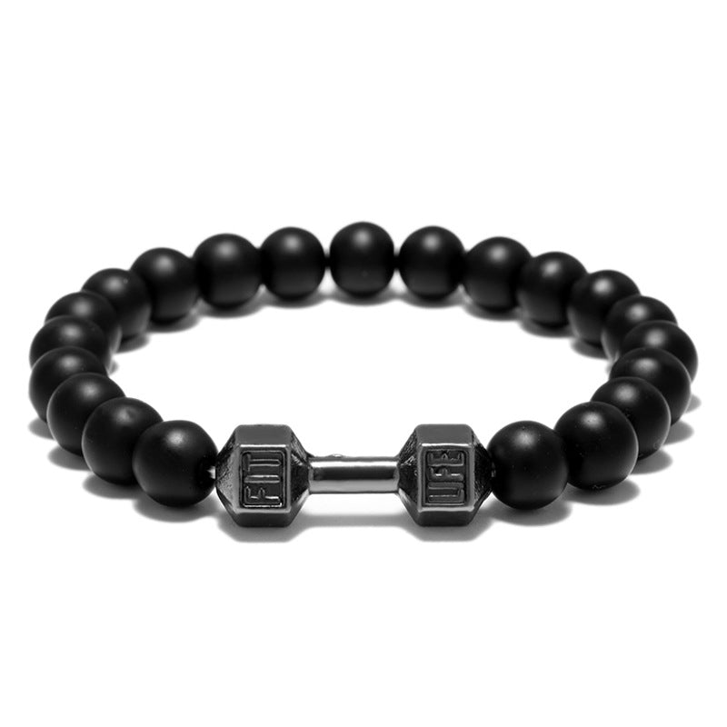 FIT LIFT Brazalete de Cuentas de Mancuernas de Metal