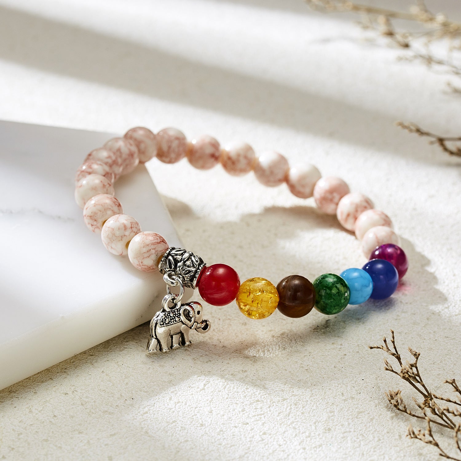 Yoga Balance Resin Bracelet Handmade