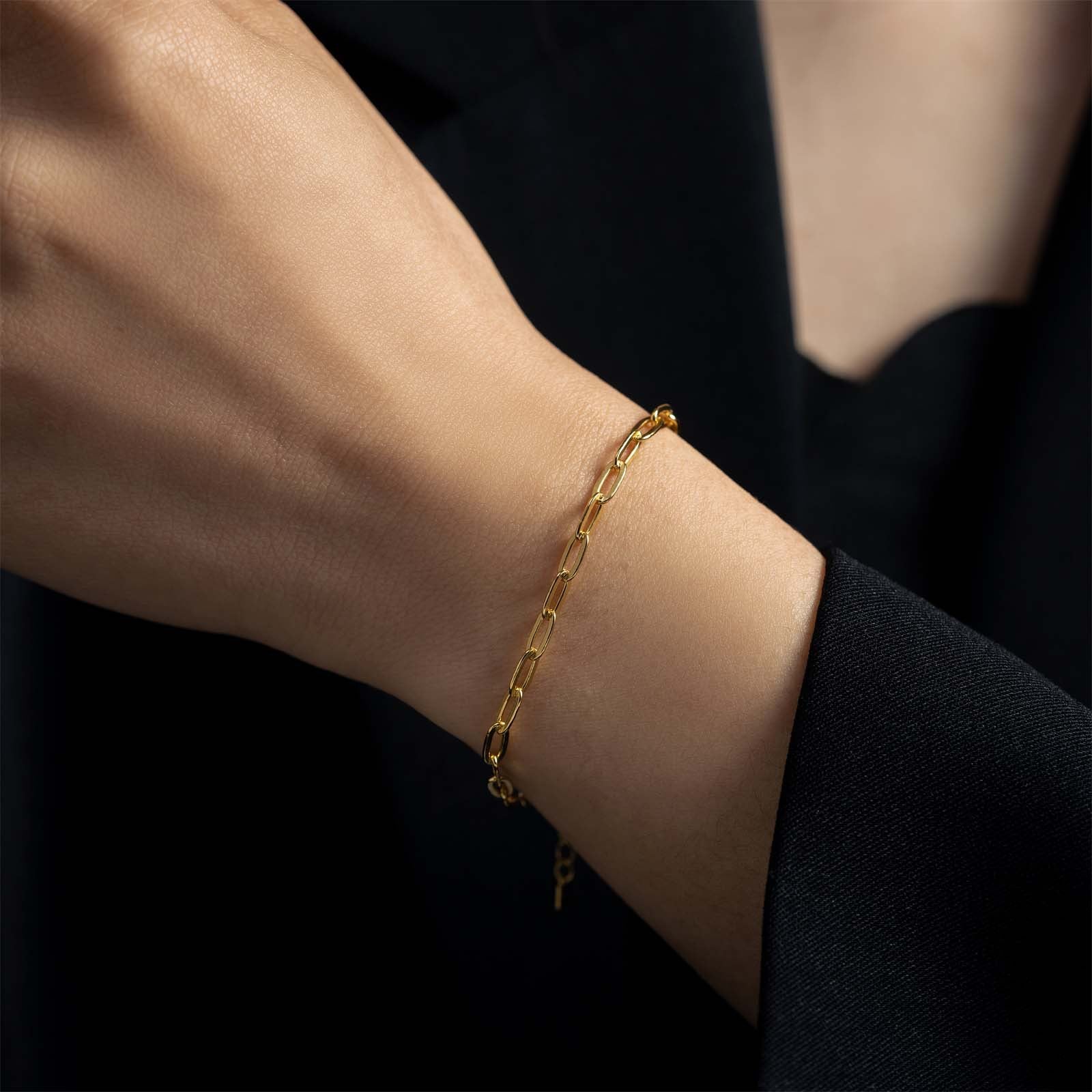 Cool Style Simple All-match Texture S925 Sterling Silver Bracelet