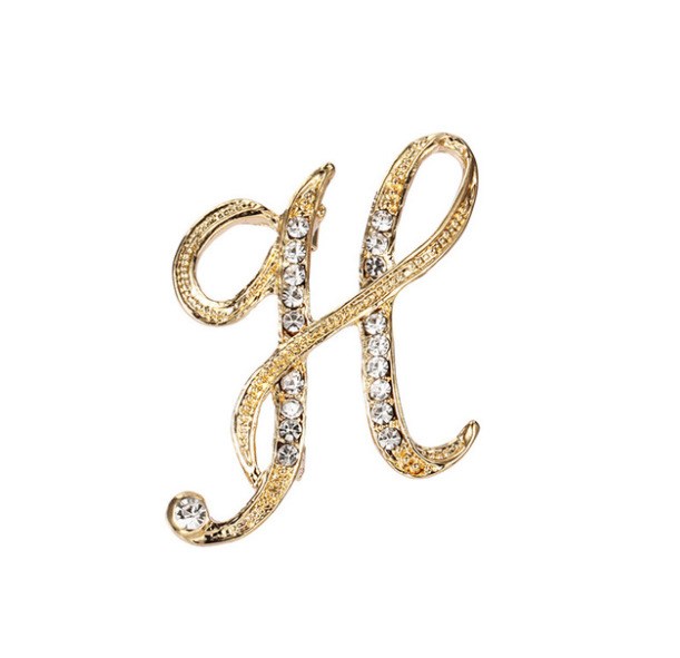 Mode Kleidung Accessoires 26 englische Alphabet Broschen