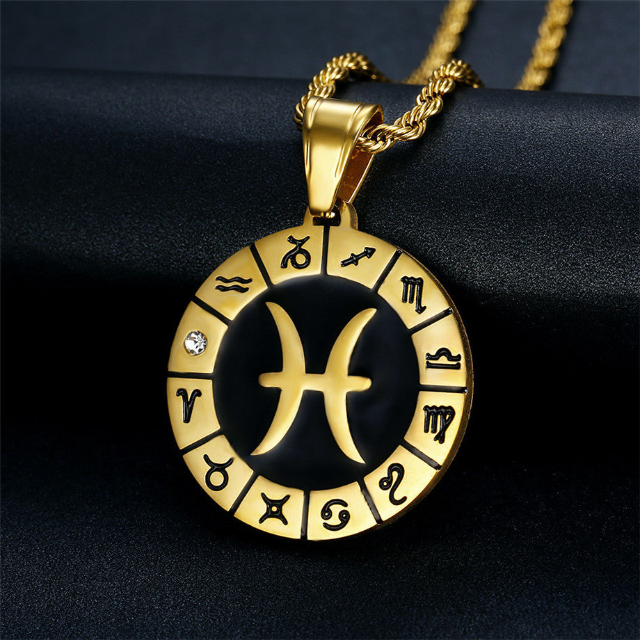 Titan-Gold-Anhänger Sternbild