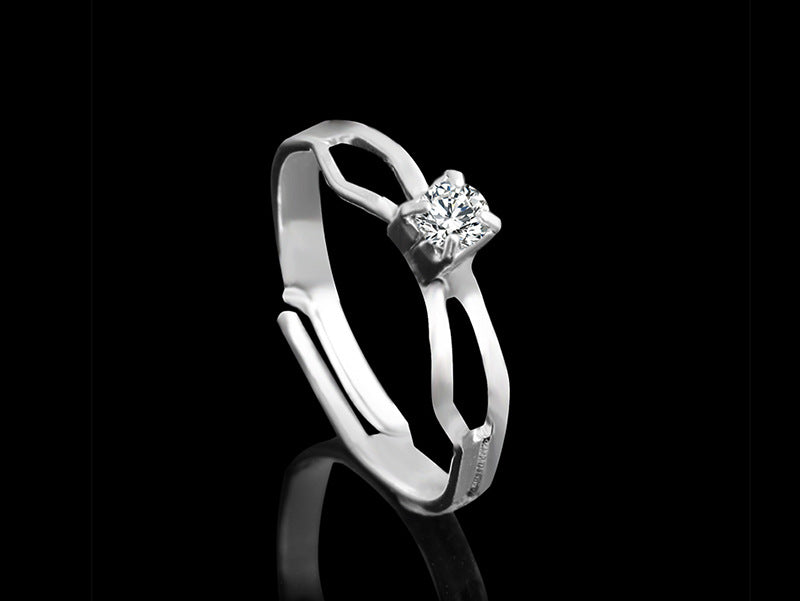 Juego de collar de 4 piezas con diamantes de imitación, pendientes, anillo y pulsera, joyería de moda para mujer