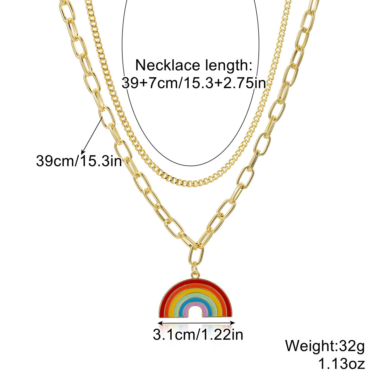 Gay Pride Necklace Proud Friend