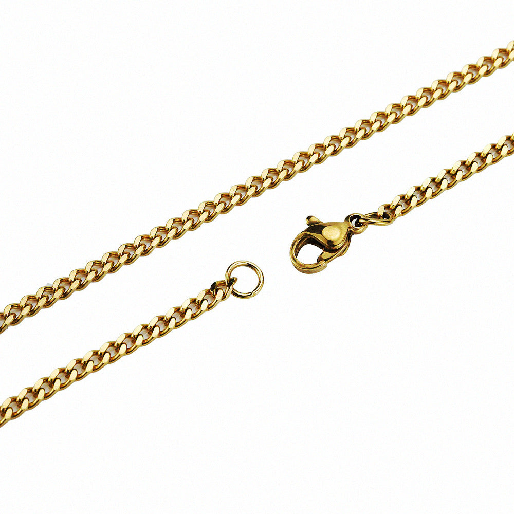 Titanstahl Hip-Hop Grindingkette Herren