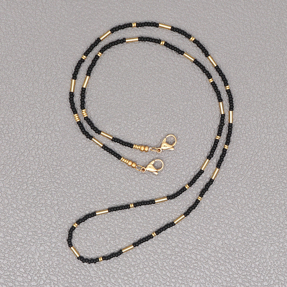 Brillen-Gesichtsmasken-Halskette, Schmuck, Perlen-Schultergurt, modische Sonnenbrillen-Schmuckkordel