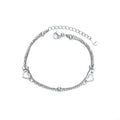 Double-layer Hollow-out Heart Bracelet Women's Fashion Temperament