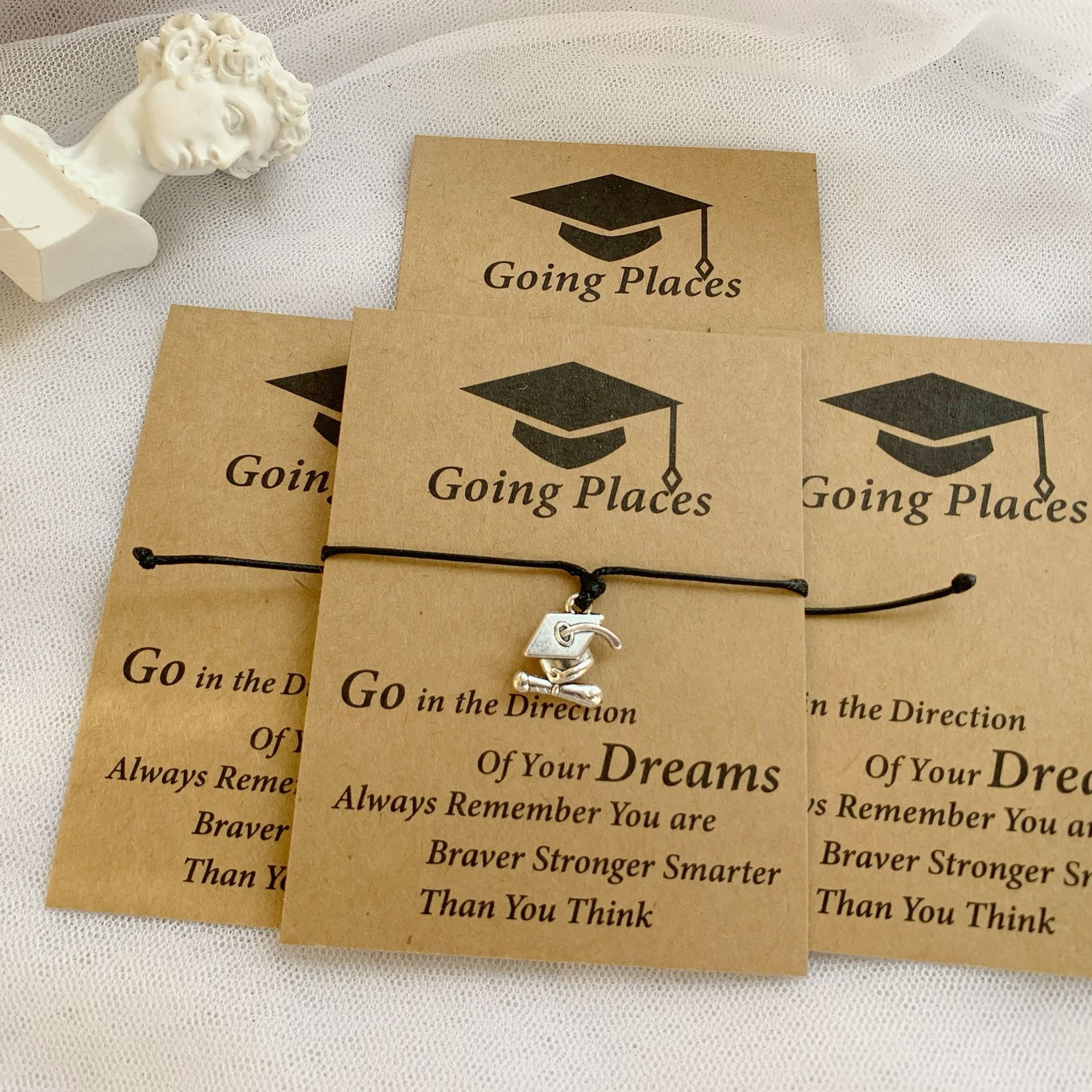 Creative Card Envelope Packaging Alloy Woven Bracelet