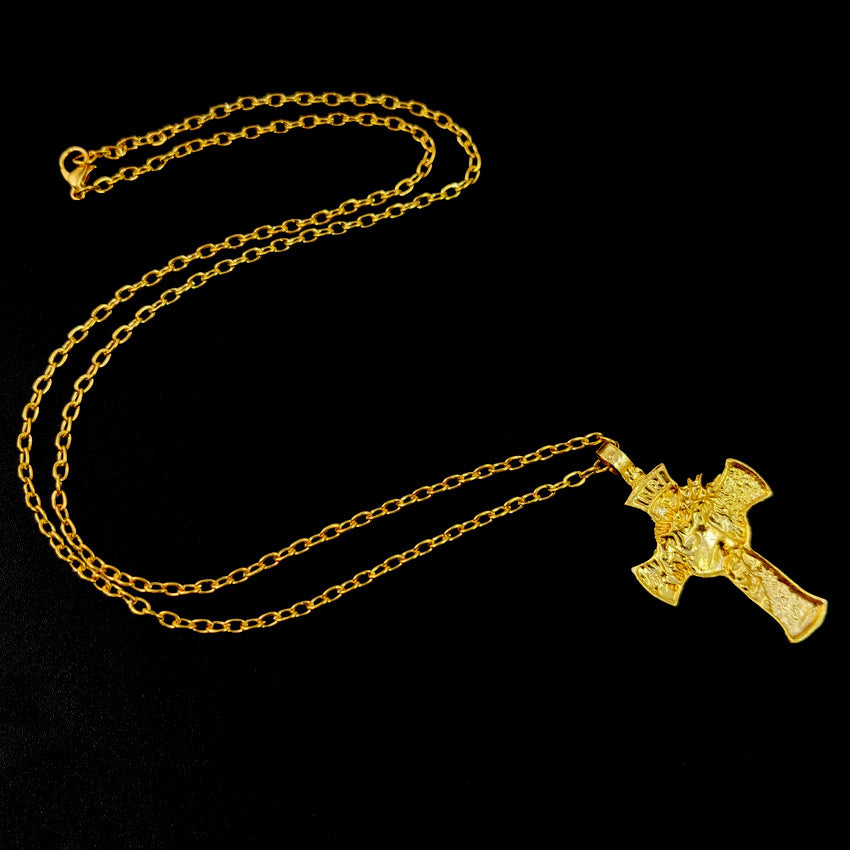 Neue Dornen Jesus Kreuz Halskette für Männer