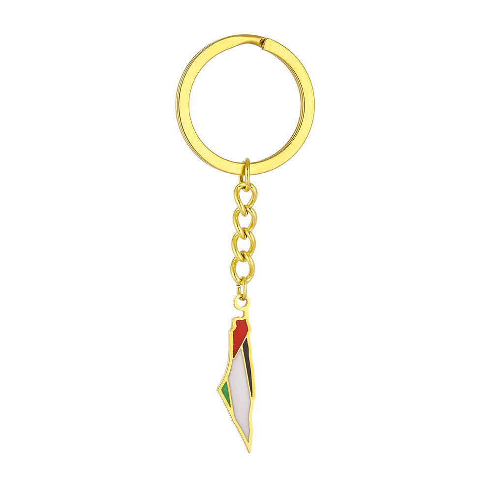 Palestina Israel Mapa Bandera Llavero Accesorios