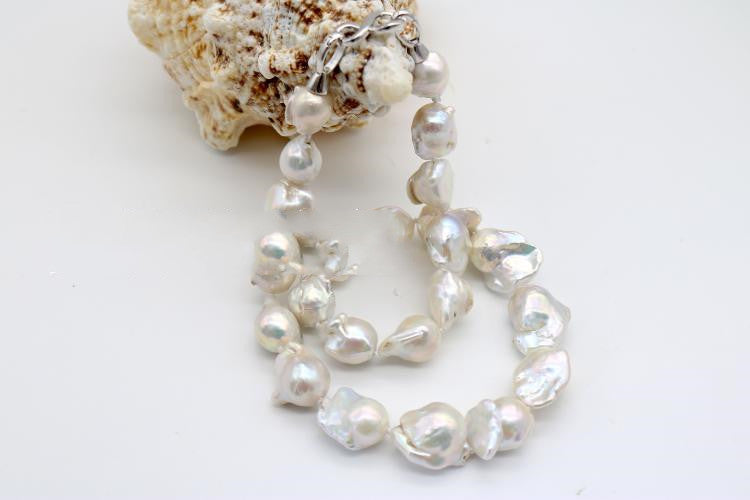 Collar Desnudo Collar de Perlas Barrocas Deslumbrante