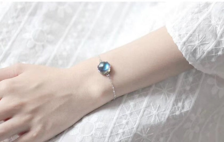 Thaya Aurora Wald Halskette Halo Kristall Edelstein S925 Silber Schuppen Licht Anhänger Halskette für Frauen Elegante Schmuck
