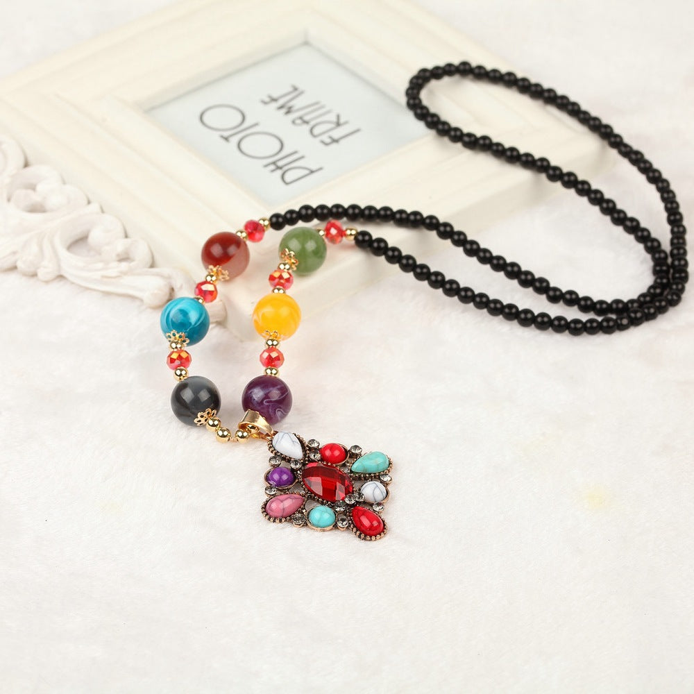 Collar estilo étnico bohemio
