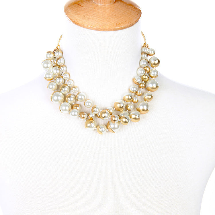 Damen Vintage Perlenkette