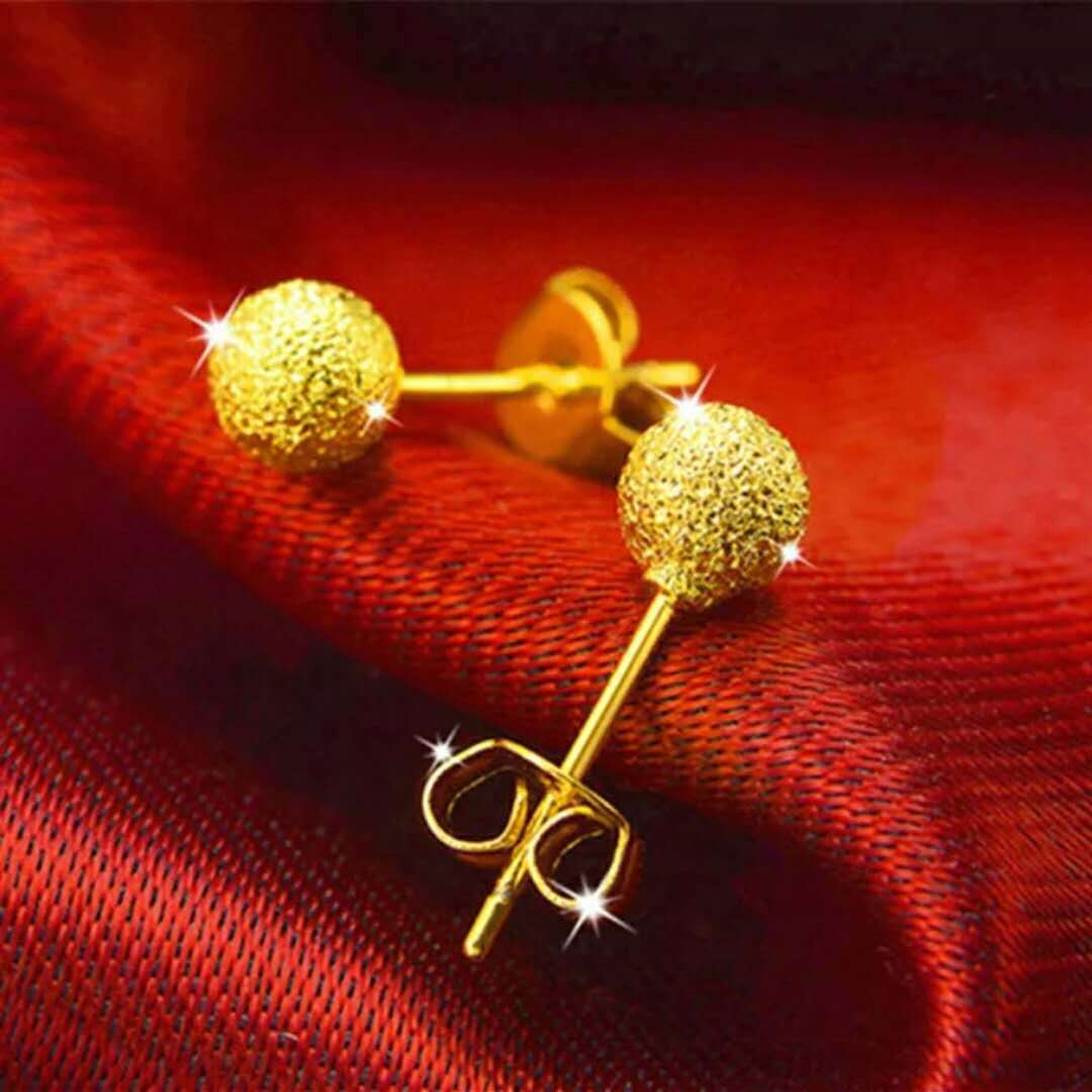 24K vergoldete Ohrringe Euro Gold Schmuck Neue beliebte Ohrringe