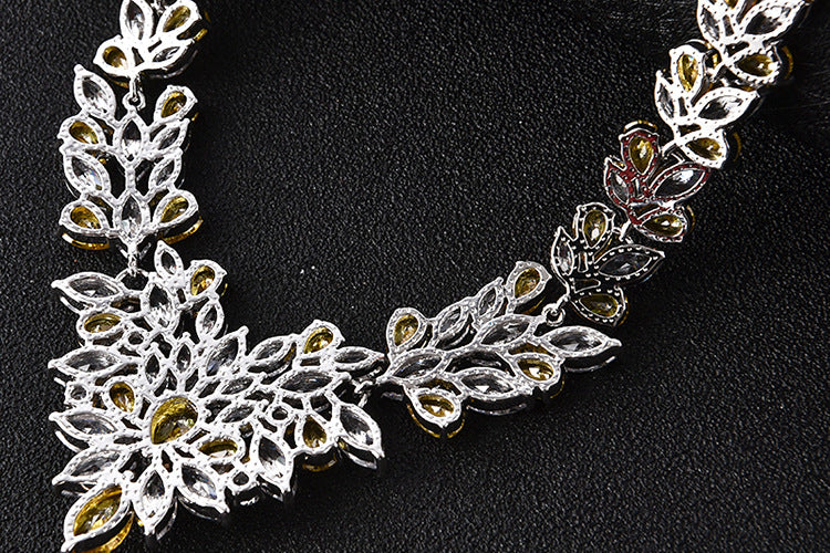 Eisblumen Ohrringe Schmuckset