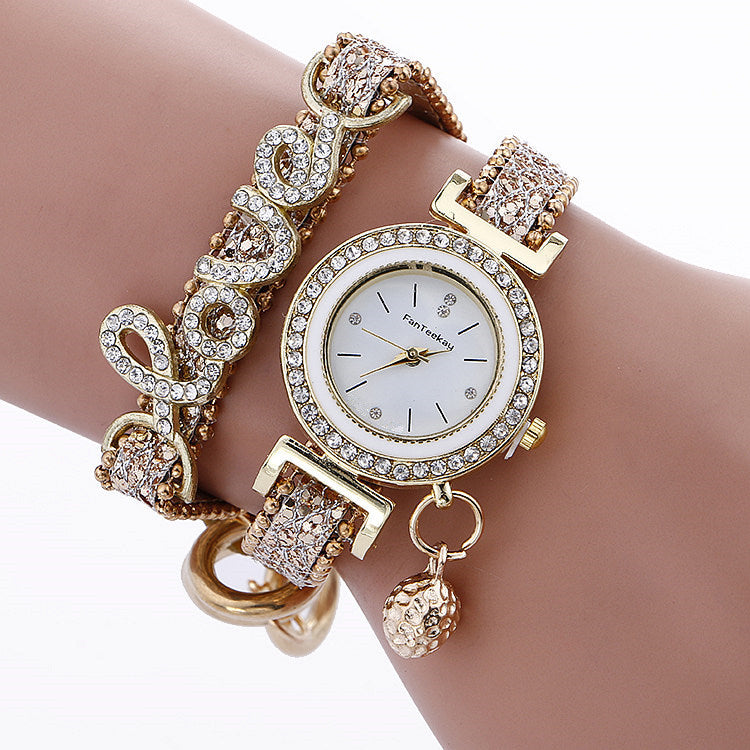 Reloj de pulsera con lentejuelas