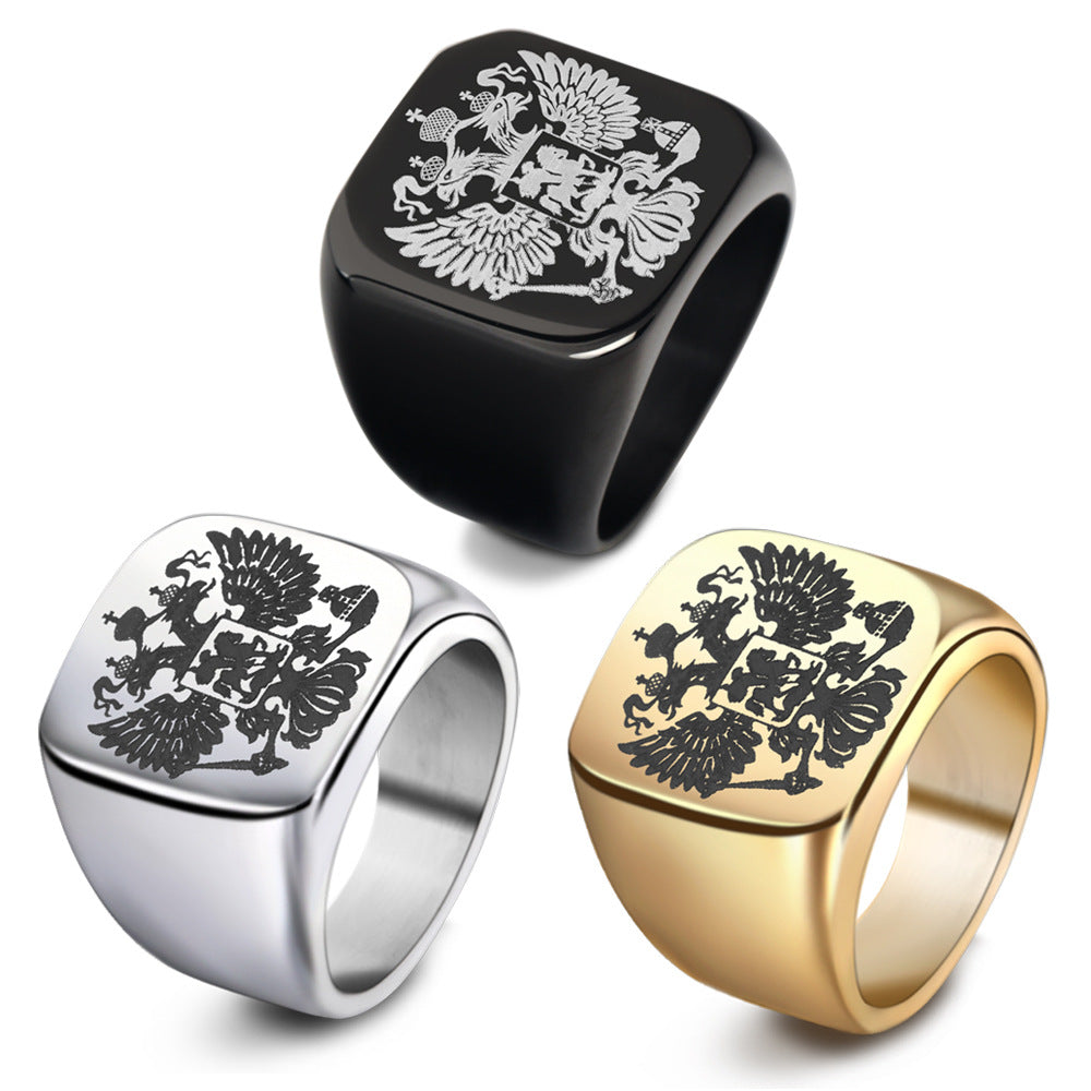 Herrenring aus Edelstahl