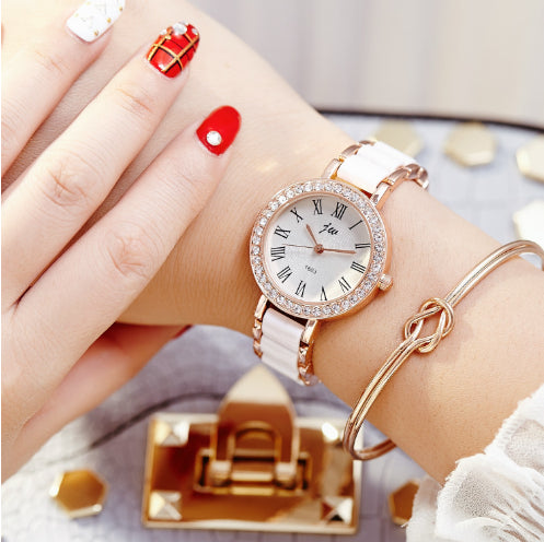 Reloj informal sencillo impermeable de moda para mujer