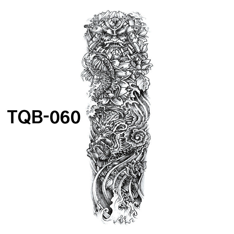 Pegatina de tatuaje impermeable de brazo completo