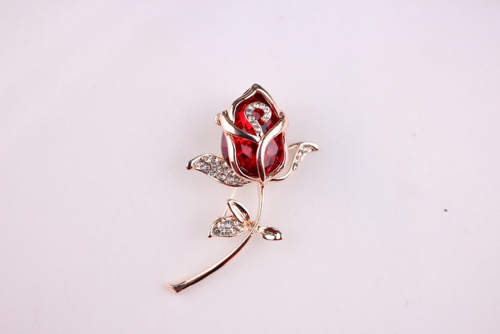 Broche de moda de rosa
