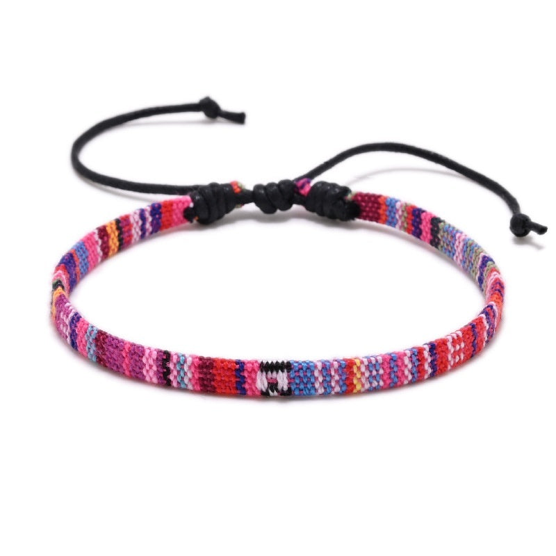 Rainbow Color Ethnic Style Bracelet Anklet Accessories