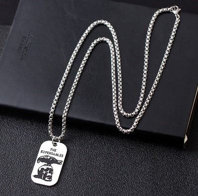 Hiphop pendant titanium steel chain pendant for men and women