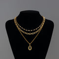 18k Gold Necklace Accessories Star Clavicle Chain