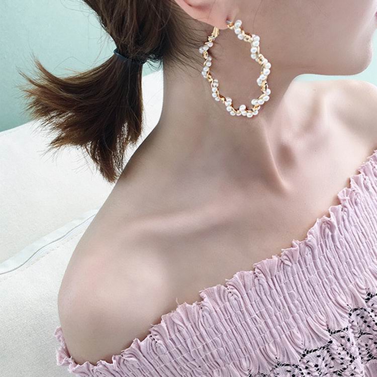 Pendientes Grandes Circulares para Mujer