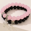 Pulsera de Cuentas de Colores con Cruz Hueca
