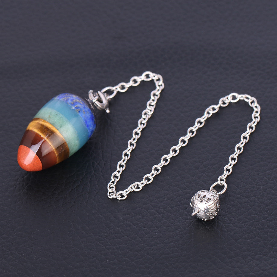 Lapislazuli Sieben-Chakra-Pendel