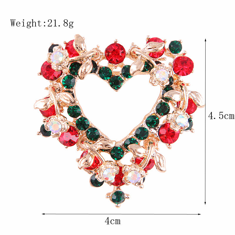 Damenmode schlichte geometrische Weihnachtsbrosche